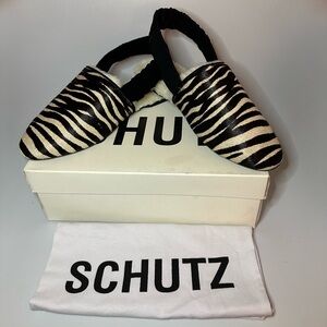 Schutz zebra slipper